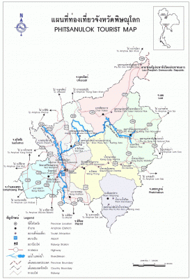 แผนที่จังหวัดพิษณุโลก